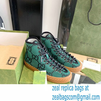 Gucci Maxi GG canvas high-top sneakers Green 2022