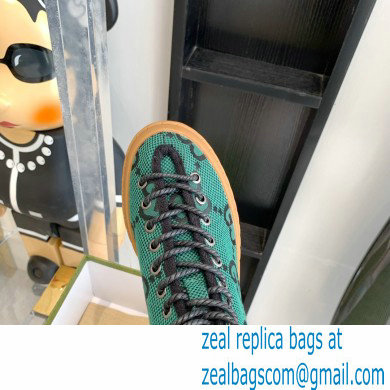 Gucci Maxi GG canvas high-top sneakers Green 2022 - Click Image to Close