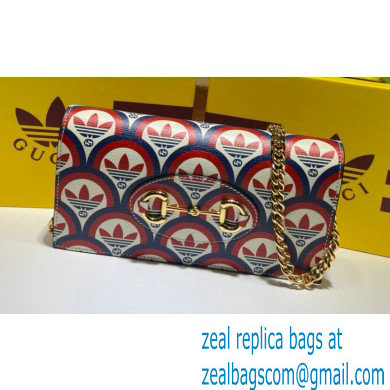 Gucci x Adidas 1955 Horsebit Wallet with Chain Bag 621892 Trefoil print 2022 - Click Image to Close