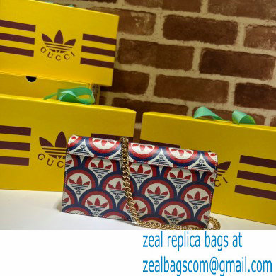 Gucci x Adidas 1955 Horsebit Wallet with Chain Bag 621892 Trefoil print 2022 - Click Image to Close