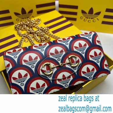 Gucci x Adidas 1955 Horsebit Wallet with Chain Bag 621892 Trefoil print 2022