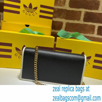 Gucci x Adidas 1955 Horsebit Wallet with Chain Bag 621892 leather Black 2022