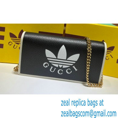 Gucci x Adidas 1955 Horsebit Wallet with Chain Bag 621892 leather Black 2022 - Click Image to Close