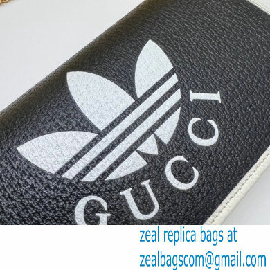 Gucci x Adidas 1955 Horsebit Wallet with Chain Bag 621892 leather Black 2022