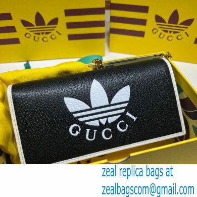 Gucci x Adidas 1955 Horsebit Wallet with Chain Bag 621892 leather Black 2022