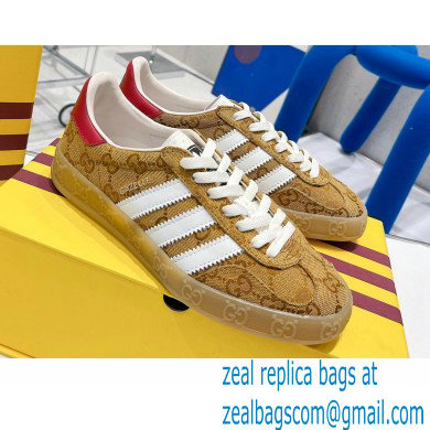 Gucci x Adidas Gazelle sneakers Beige 2022 - Click Image to Close