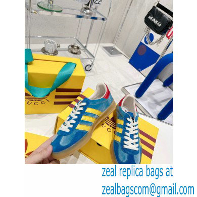 Gucci x Adidas Gazelle sneakers Blue 2022 - Click Image to Close