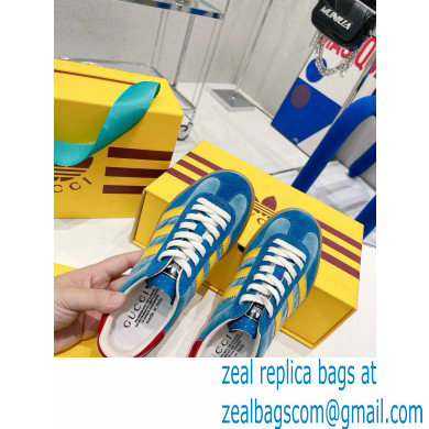 Gucci x Adidas Gazelle sneakers Blue 2022 - Click Image to Close