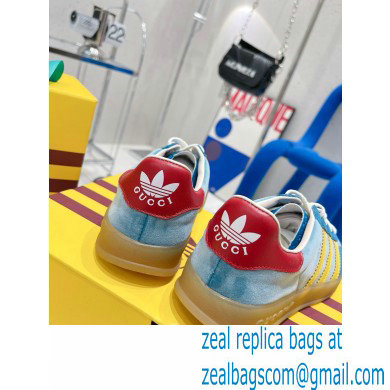 Gucci x Adidas Gazelle sneakers Blue 2022 - Click Image to Close