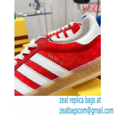 Gucci x Adidas Gazelle sneakers Red 2022 - Click Image to Close