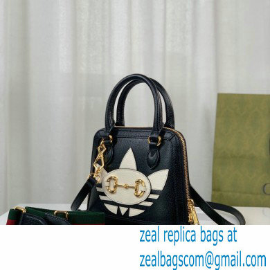 Gucci x Adidas Horsebit 1955 mini Top Handle bag 677212 Black 2022