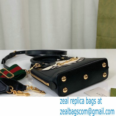 Gucci x Adidas Horsebit 1955 mini Top Handle bag 677212 Black 2022 - Click Image to Close