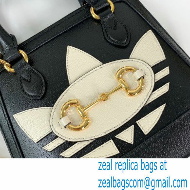 Gucci x Adidas Horsebit 1955 mini Top Handle bag 677212 Black 2022 - Click Image to Close