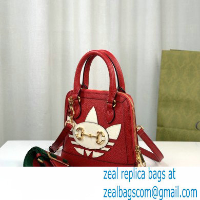 Gucci x Adidas Horsebit 1955 mini Top Handle bag 677212 Red 2022 - Click Image to Close