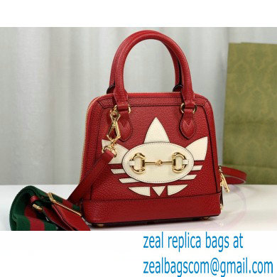 Gucci x Adidas Horsebit 1955 mini Top Handle bag 677212 Red 2022 - Click Image to Close