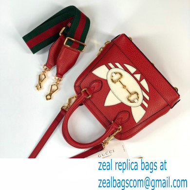 Gucci x Adidas Horsebit 1955 mini Top Handle bag 677212 Red 2022 - Click Image to Close