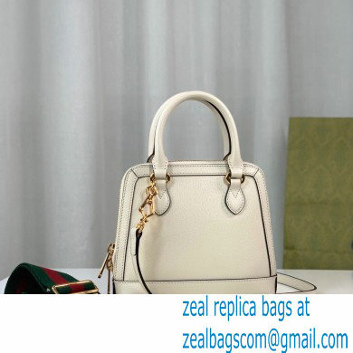 Gucci x Adidas Horsebit 1955 mini Top Handle bag 677212 White 2022 - Click Image to Close