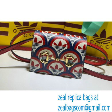 Gucci x Adidas card case with Horsebit Bag 702248 Trefoil print 2022 - Click Image to Close