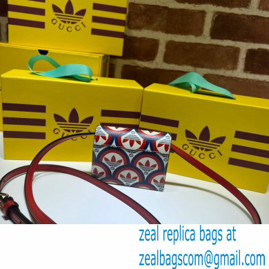 Gucci x Adidas card case with Horsebit Bag 702248 Trefoil print 2022 - Click Image to Close