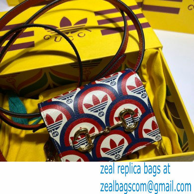 Gucci x Adidas card case with Horsebit Bag 702248 Trefoil print 2022