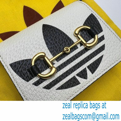 Gucci x Adidas card case with Horsebit Bag 702248 leather White 2022