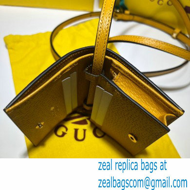 Gucci x Adidas card case with Horsebit Bag 702248 leather Yellow 2022 - Click Image to Close