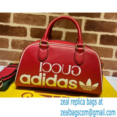 Gucci x Adidas mini duffle bag 702397 leather Red 2022