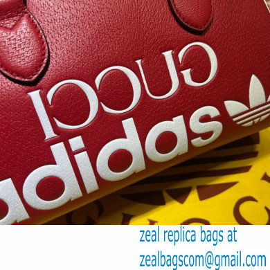 Gucci x Adidas mini duffle bag 702397 leather Red 2022 - Click Image to Close