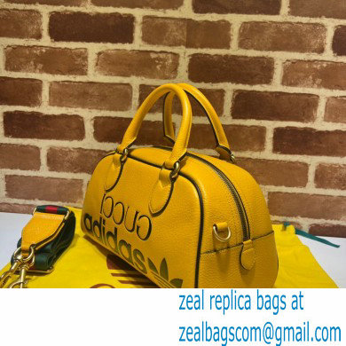 Gucci x Adidas mini duffle bag 702397 leather Yellow 2022 - Click Image to Close