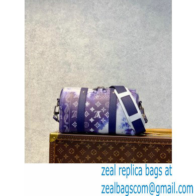 Louis Vuitton City Keepall Bag M20555 Blue Monogram Bandana Print - Click Image to Close
