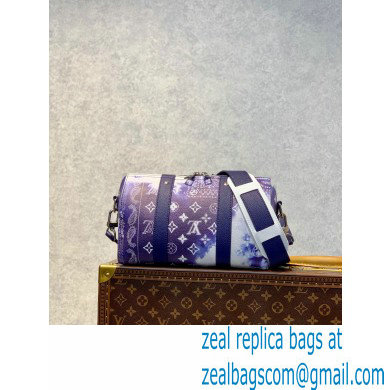 Louis Vuitton City Keepall Bag M20555 Blue Monogram Bandana Print