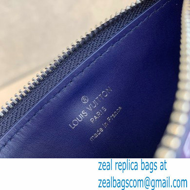 Louis Vuitton Coin Card Holder M81432 Blue Monogram Bandana Print - Click Image to Close