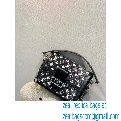 Louis Vuitton Dauphine MM Bag M59631 Denim Black - Click Image to Close