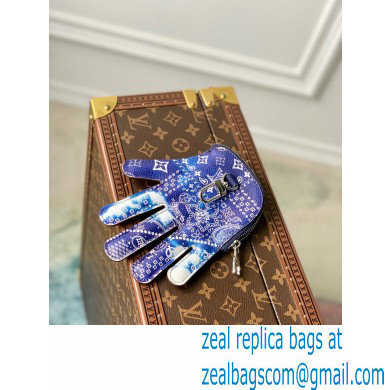 Louis Vuitton HI 5 pouch Bag M81410 Blue Monogram Bandana Print