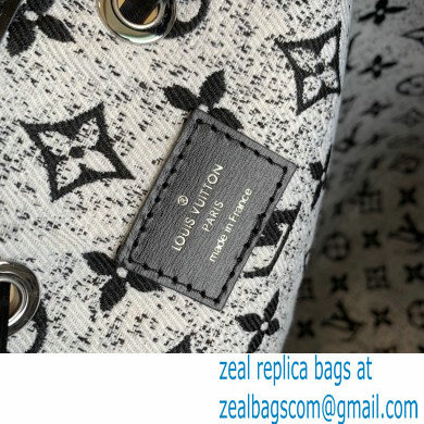 Louis Vuitton Petit Noe Bucket Bag Denim Black