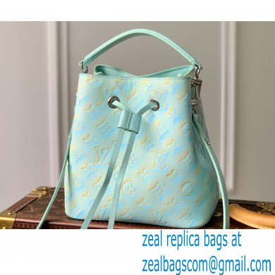 Louis Vuitton Sprayed and embossed grained cowhide leather Neonoe BB Bag Green