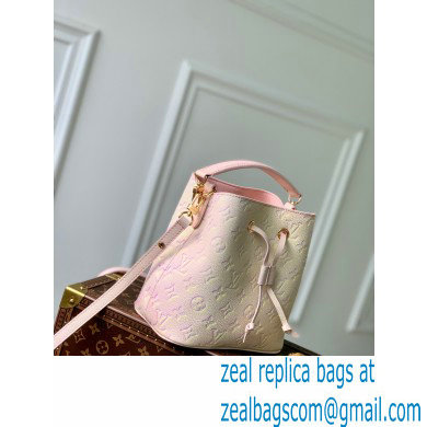 Louis Vuitton Sprayed and embossed grained cowhide leather Neonoe BB Bag M46174 Light Pink - Click Image to Close