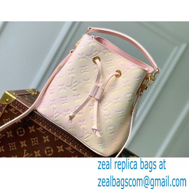 Louis Vuitton Sprayed and embossed grained cowhide leather Neonoe BB Bag M46174 Light Pink - Click Image to Close