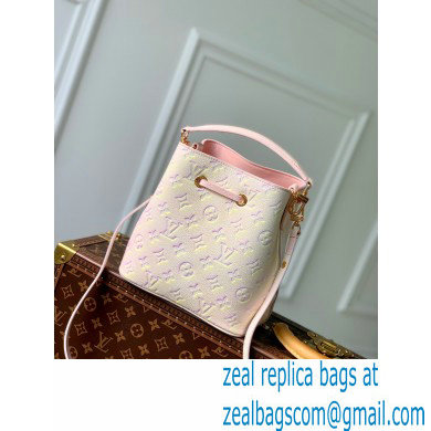 Louis Vuitton Sprayed and embossed grained cowhide leather Neonoe BB Bag M46174 Light Pink