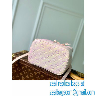 Louis Vuitton Sprayed and embossed grained cowhide leather Neonoe BB Bag M46174 Light Pink - Click Image to Close
