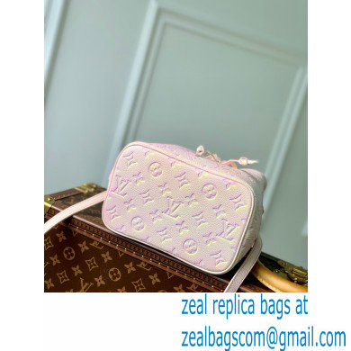 Louis Vuitton Sprayed and embossed grained cowhide leather Neonoe BB Bag M46174 Light Pink