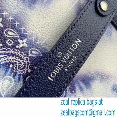 Louis Vuitton Tote Journey Bag M20553 Blue Monogram Bandana Print