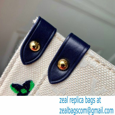 Louis Vuitton jacquard Fabric OnTheGo GM Tote Bag M20815 Blue