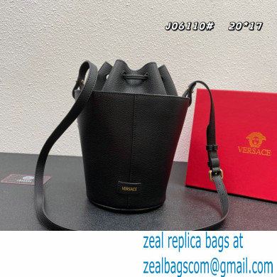 Versace La Medusa Chain Bucket Bag Black - Click Image to Close