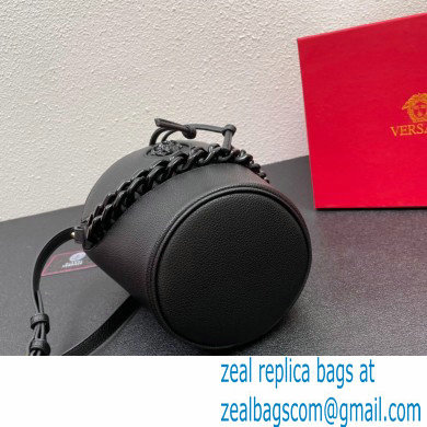 Versace La Medusa Chain Bucket Bag Black