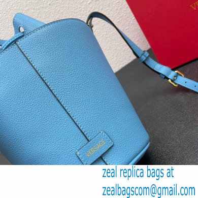 Versace La Medusa Chain Bucket Bag Blue