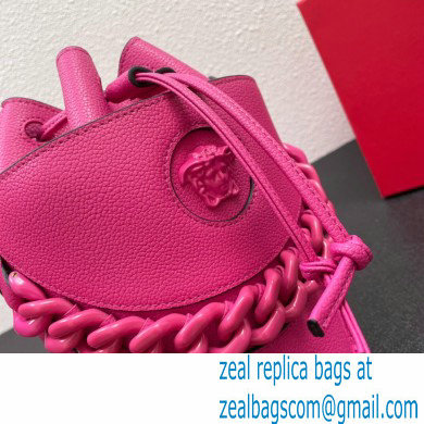 Versace La Medusa Chain Bucket Bag Fuchsia