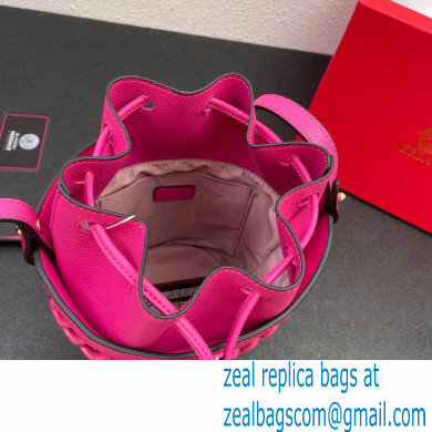 Versace La Medusa Chain Bucket Bag Fuchsia - Click Image to Close