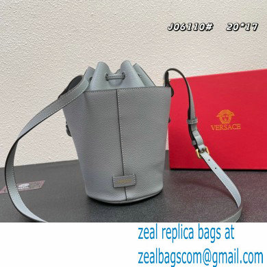 Versace La Medusa Chain Bucket Bag Gray