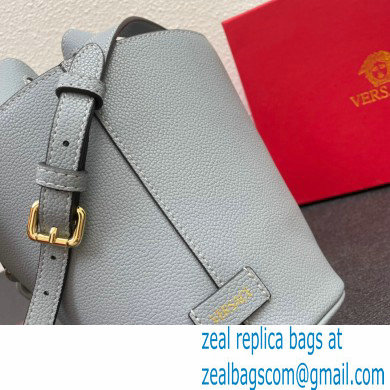 Versace La Medusa Chain Bucket Bag Gray